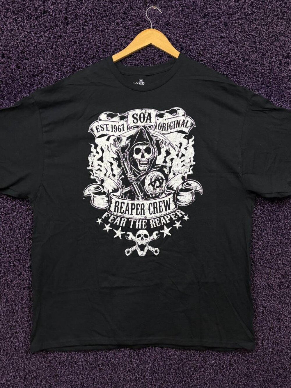 Sons of Anarchy Reaper Crew SOA Fear The Reaper T-Shirt 2XL
